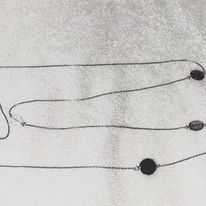 Silver costume necklace